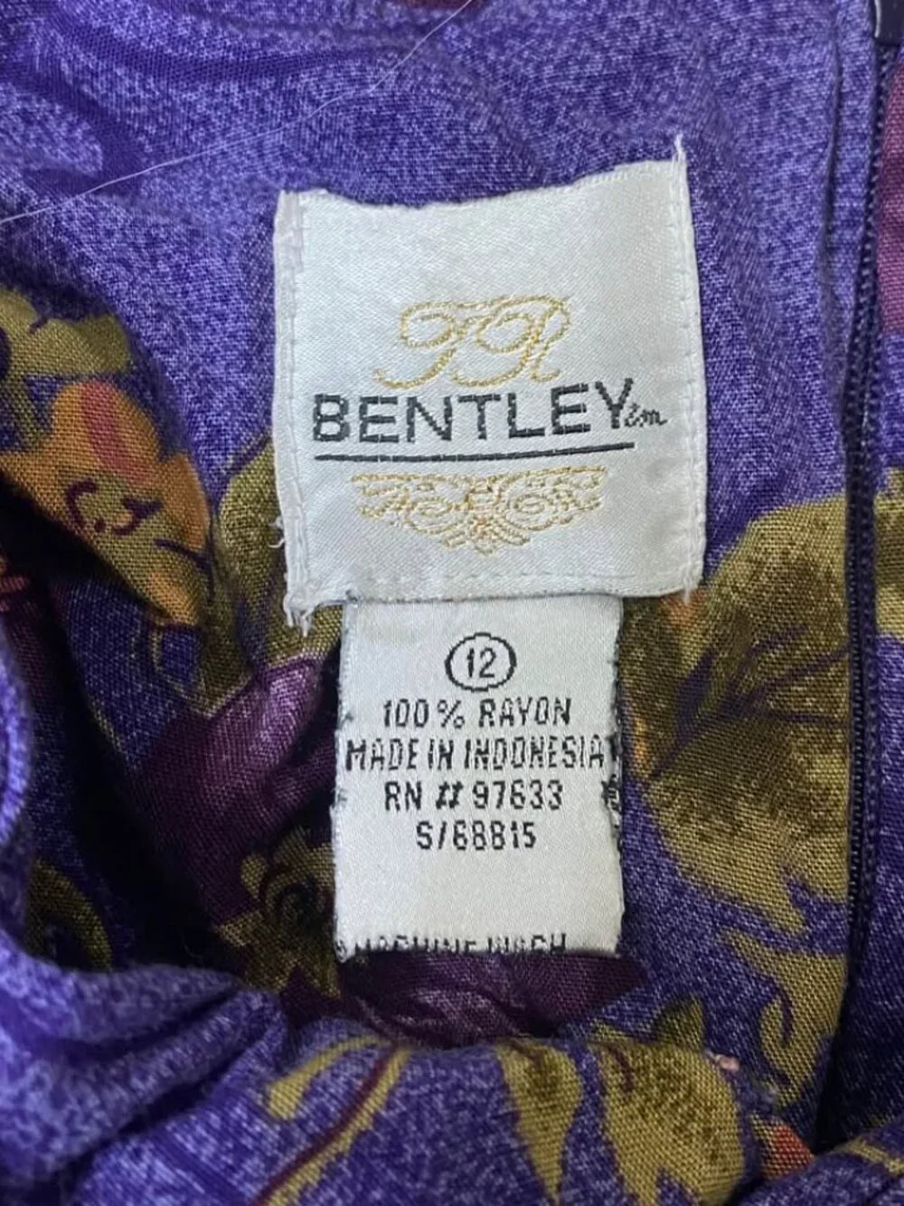 Vintage Bentley 100% Rayon Strapless Floral Maxi Dress | Whimsy Goth Boho Cottag
